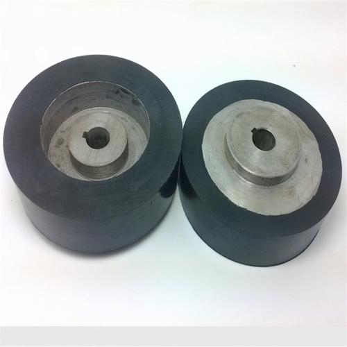 滚轴包氟橡胶 橡胶粘金属制品 超高温耐磨氟橡胶包胶 传热硅胶轮